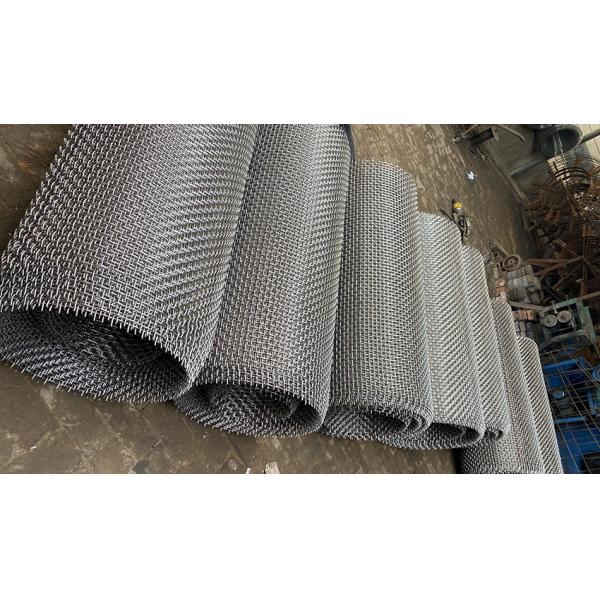 Heavy Duty Carbon Mild Steel 45# 65mn Viberating Mine Sieving Crimped Wire Sand Quarry Stone Rock Mining Screen Mesh