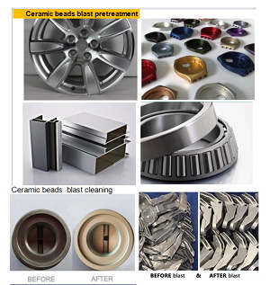 Ceramic Bead Blasting B40 For Open Sandblasting Machine 3C Product 60-66% ZrO2