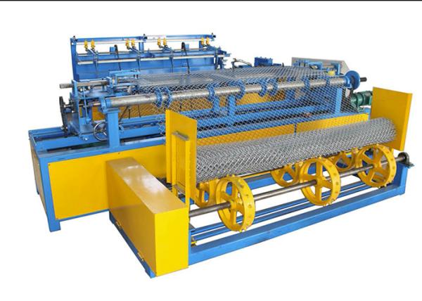 Quality Double Spiral Wire Fence Making Machine / Diamond Mesh Wire Making Machine Automated for sale