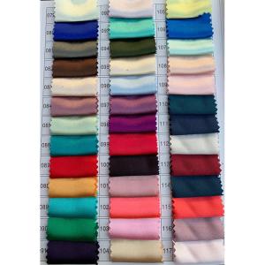 97% Polyester 3% Spandex Woven Plain Dyed Elastic Satin Fabric