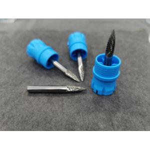 SOLID ROTARY CUTTING TOOLS 100% BURR ROTARY FILE TREE SHAPE WITH POINT END