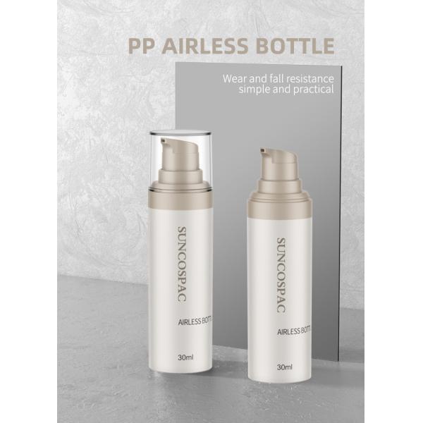 15ml 30ml Empty Plastic Pump Bottles White PP Airless Pump Bottles
