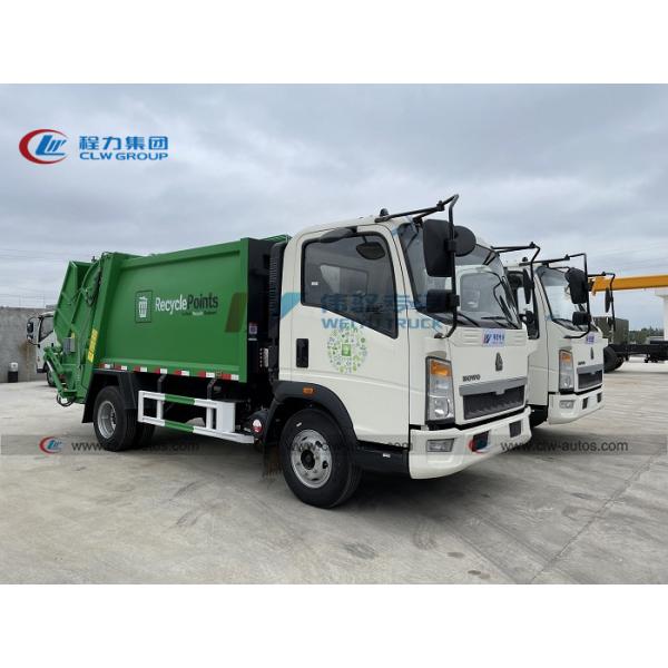 Quality Howo LHD 6m3 Hydraulic Compression Garbage Truck for sale
