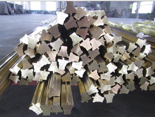 Extruded Brass Decorative Profiles Solid Copper Special Lock Profiles
