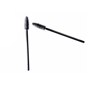 Black Artificial Fibers Brushes Cosmetic Beauty Tools For Eyelashes / Eyebrows
