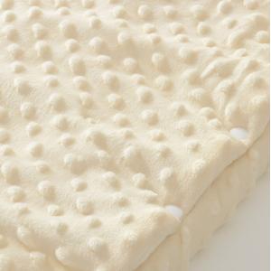 Polyester Embroidery Fleece Swaddle Blanket 40X80cm Breathable Winter Stroller