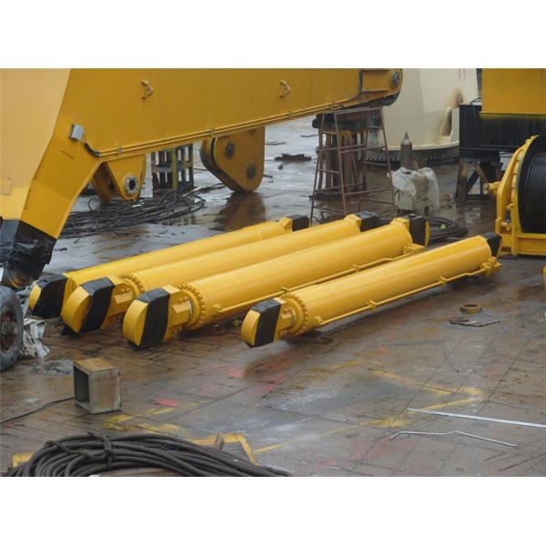 100T 10M Heavy Duty Dock Crane Knuckle Boom Small Footprint Low Power Consumption