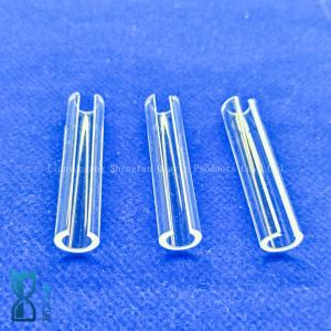 High Transparencye Fused Silica Custom Semicircular Quartz Tubes Glass Pipe