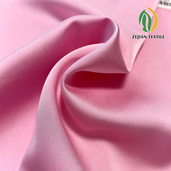 imitation acetate Fabric woven satin Wedding Customized polyester fabric for dress