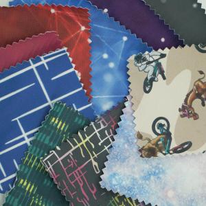 100% Nylon Printing Coating Waterproof Durable Fabric For Backpack 0.35-0.4mm