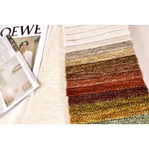 Chenille Sofa Fabric with 142cm Width, Pilling Resistance, and Excellent