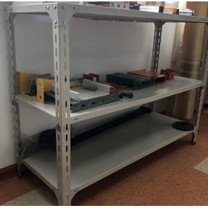 Wholesale Powder Coating Light Duty Shelving Warehouse Slotted Angle Shelving Rack from china suppliers
