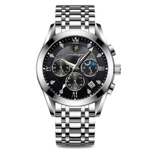 Stylish Stainless Steel Timepiece with 43mm Case Diameter and Quartz Movement