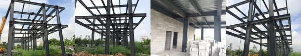 Fast Assembly Two Storey Durable Light Steel Structure Warehouse For Long Term Storage