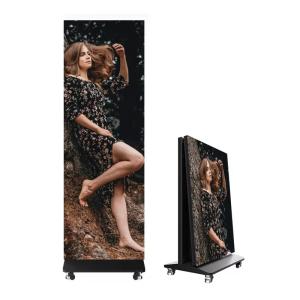 China Foldable P1.86 P2 P2.5 LED Poster Screen for Shop Mall Customized Remote Device Management and Hanging Installation Type on sale
