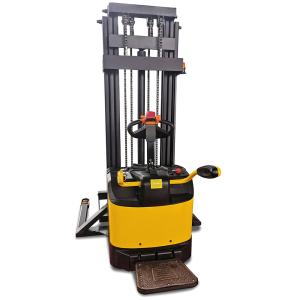 Rider Straddle 1500kg 3310lb Double Deck Electric Pallet Stacker