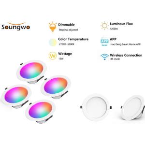 Smart Downlights APP Group Control Bluetooth Mesh Network Led Music Bulb