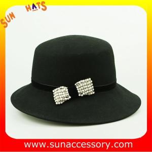 1403 hot sale mid brim hats wholesale for ladies,100% Australia wool felt hats