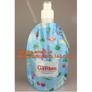 portable foldable water bottle / folding water bag,BPA Free Stand Up Spout