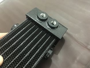 custom auminum multi tube heat exchanger for high performance motorcycle oil
