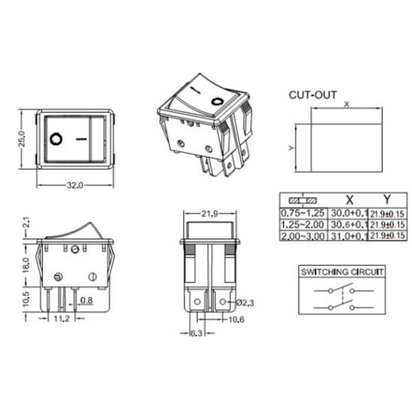 Small Waterproof On Off Switch 12v