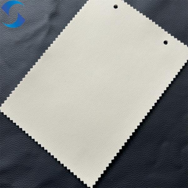 Artificial PU Flocked Backing Technics Elastic Embossed Synthetic EPU Leather