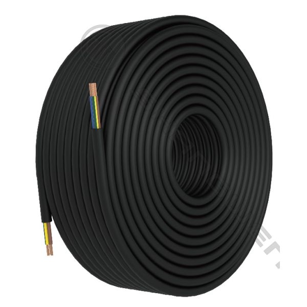 Quality 3*4mm² 300/500V Power Cord CE CCC VDE 3 Core PVC Insulation and Bare Copper H05RR-F RVV Power Cord for sale