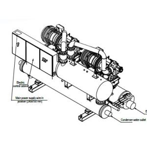 R134a Flooded Screw Compressor Water Source Heat Pump System With Smart Control
