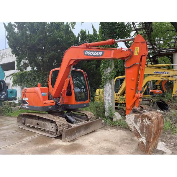 Doosan DX75-9C Second Hand Mini Excavator 2017 Year Visibility And Safety