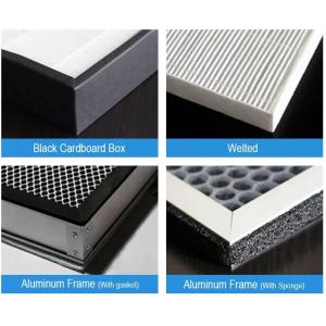 Pleated Charcoal Cloth V Cell Filter , V W Type HEPA V Bank Air Filter