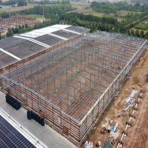 Prefabricated Steel Frame Warehouse Building with H-Section Columns