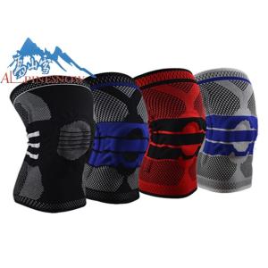 Silicon Elastic Knitted Knee Support Strap For Sport Free Sample