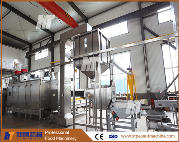 Quality Automatic Roasted Peanut Peeling Machine Half Kernel Peanut Blancher Machine for sale