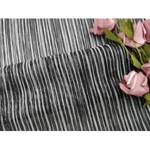 Party 100 yards Black Metallic Lurex Mesh Pleated Lace Fabric