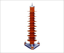 Red 40.5 KV Zinc Oxide High Voltage Lightning Arrester Gapless Pollution