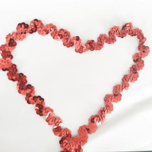 20KJ70 Christmas Metallic 2cm Sequin Ribbon Trim