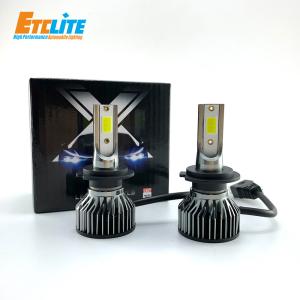 China H11 H8 H4 Car LED Headlight Bulbs 4000K Temperature 72W 6400Lm on sale