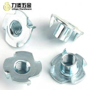 Stainless Steel Wood Insert Lock Nut M6 M8 4 Pronged A2-70 Grade