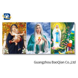 High Definition Lenticular Flip 3d Printing Picture Christian Holy Virgin Jesus