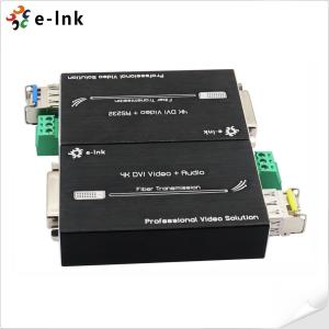 Mini 4K DVI Fiber Optic Extender with RS232