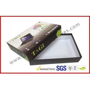 Portable DVD Offset Printing Electronics Packaging Boxes With 1400g Rigid Board