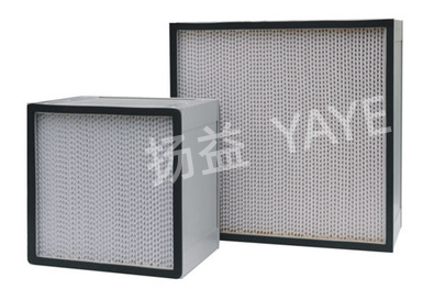 China Ultra Filter Aluminum Frame Deep Pleat Design H13 Grade Air Filter For Clean Room Ventilation Systems on sale