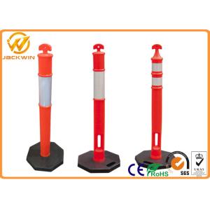 Wholesale Flexible Reflective Traffic T - TOP Delineator Post for Road Safety Fluorescent Orange from china suppliers