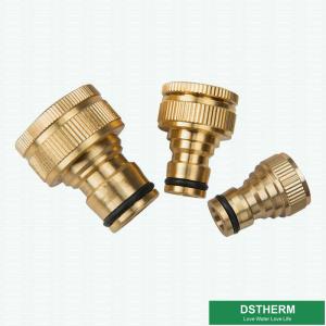 Brass Hose Tap Connector Male Threaded Garden Water Pipe Quick Adapter One Way