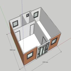 20ft Expandable Container Home 20ft Modular Prefabricated Tiny Living Expanding