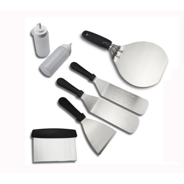 7PCS Accessories Kit Restaurant Grade Griddle Spatula Set