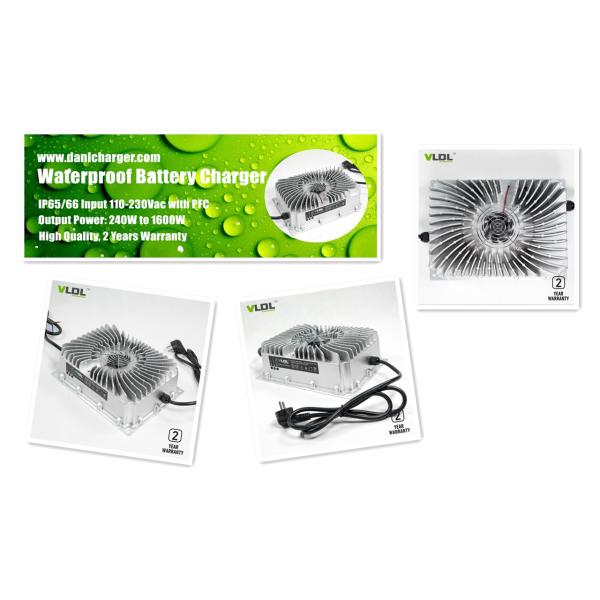 36V 30A 1500W Waterproof Battery Charger Automatic Charging For Li Or SLA Battery