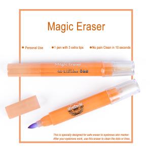 Pink Magic Eraser for Eyebrows Skin Marker Pen Color Remover 10 Seconds