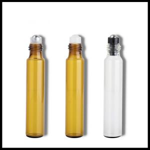 Wholesale 3ML 5ML 10ML Glass Cosmetic Bottles Screw Cap With Stainless Steel Roller Balls from china suppliers