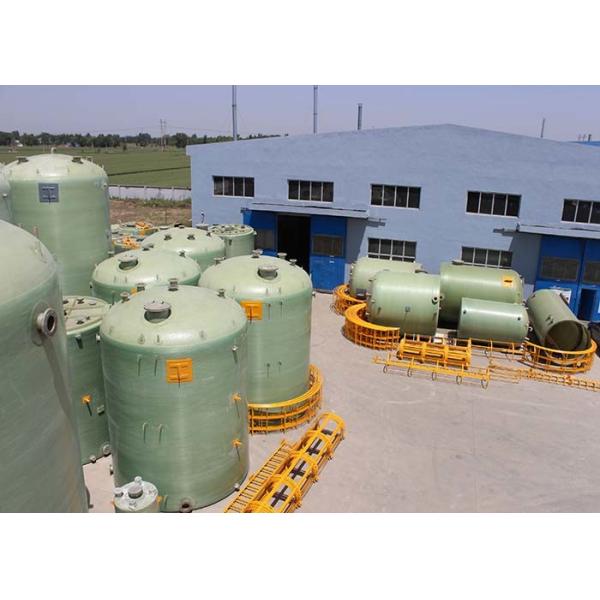 Filament Winding Vertical FRP Chemical Storage Tank Wastewater Treatment
